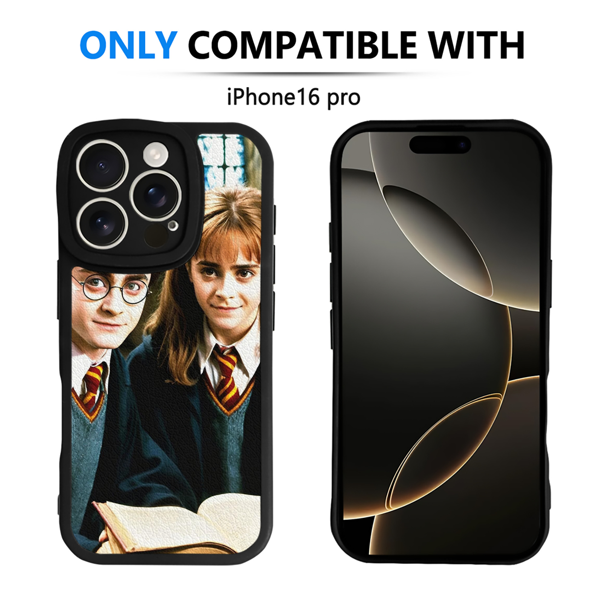 （画像用） Harry Potter ハリー・ポッターシリーズ 【iPhone 16シリーズ対応】シリコンスマホケース（レザー調） 材質：シリコン